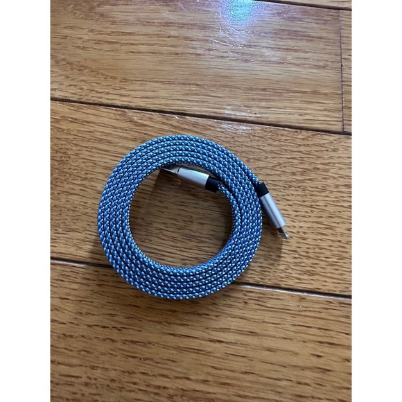 Braided Lightning Cable USB Charging Cord iPhone iPad Durable Blue - Picture 3 of 4